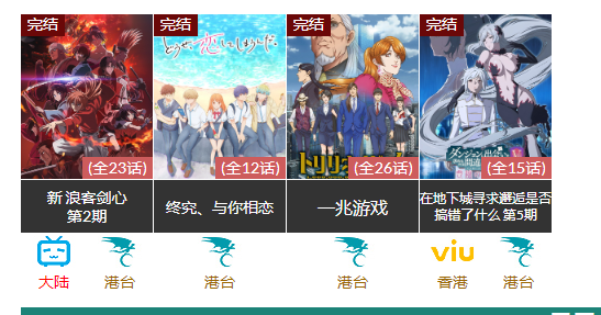 动漫列表